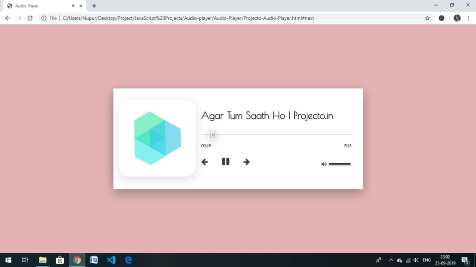 Projecto Music Player In JavaScript
